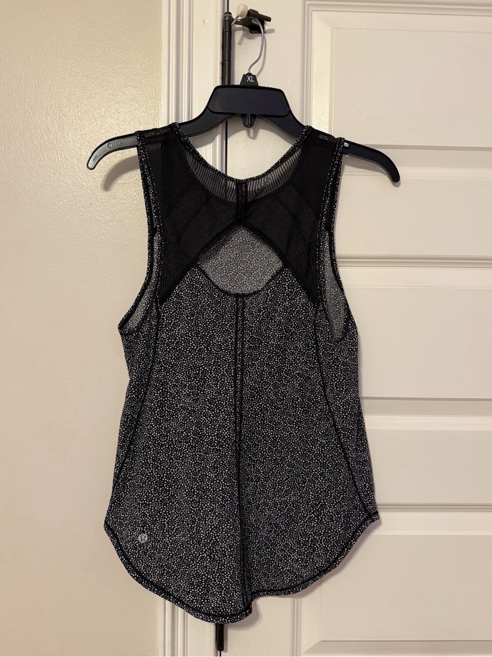 lululemon athletica Black Speckle Mesh-Back Tank Top